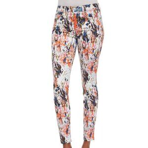 7 For All Mankind The Ankle Skinny Jeans In Floral Haze Print